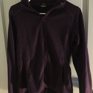 Eddie Bauer purple zip up